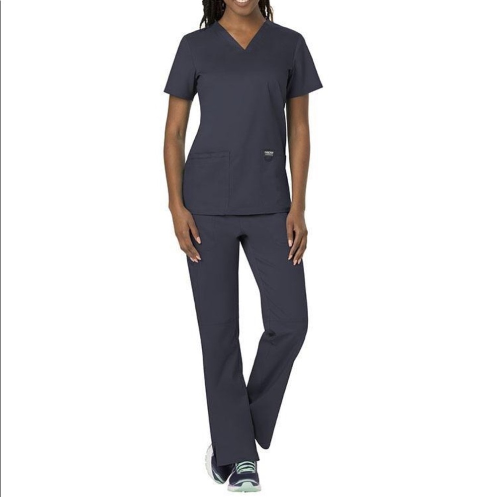COPY - Cherokee Revolution Womens V-Neck Scrub Top Black Medical Nursing